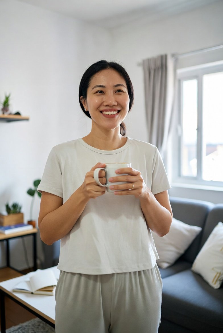 Happy, clean Singapore home interior
